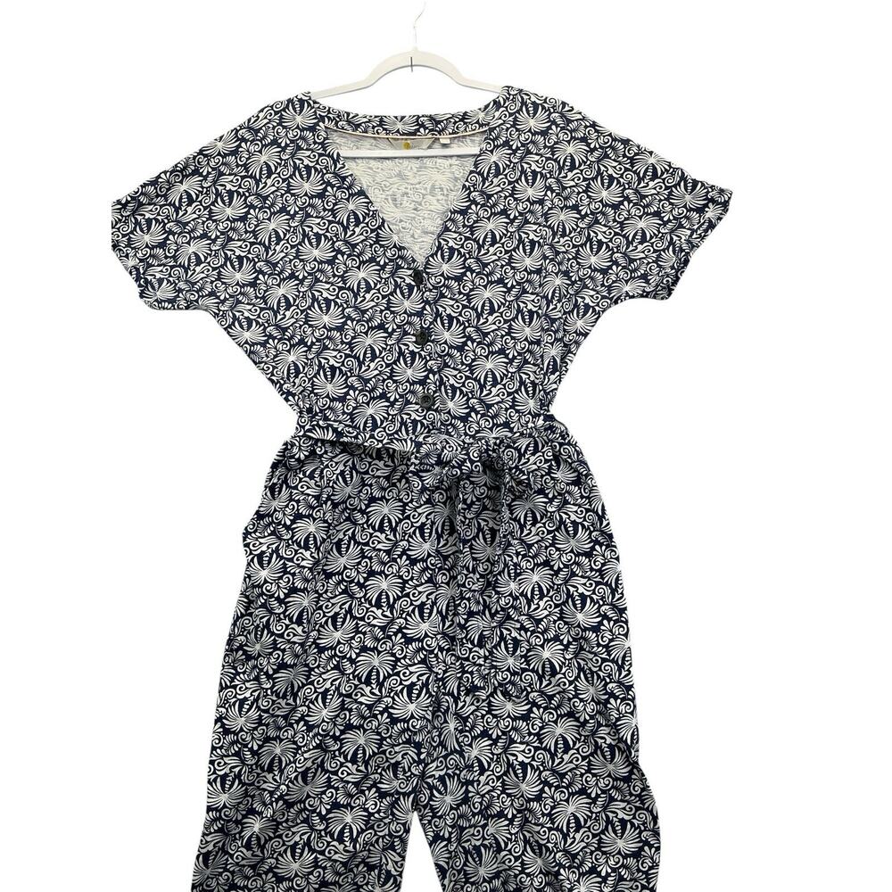 Boden Alice Floral Print V-neck Jumpsuit Women’s Size US-12R Multicolor - Picture 5 of 9